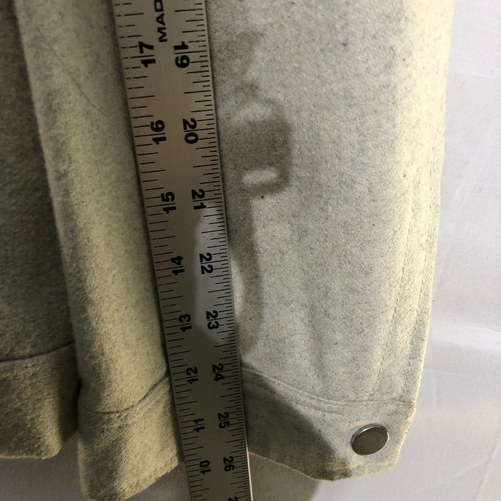 International Concepts Beige Wool Blend Full Zipped Jacket 4 Front Pockets XXL - Picture 7 of 9